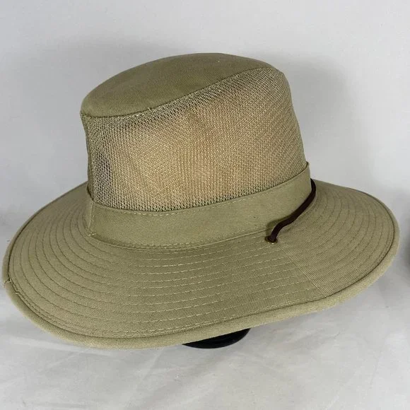 Dorfman Pacific Safari Mesh Sidewall Wide Brim Hat - Picture 7 of 10